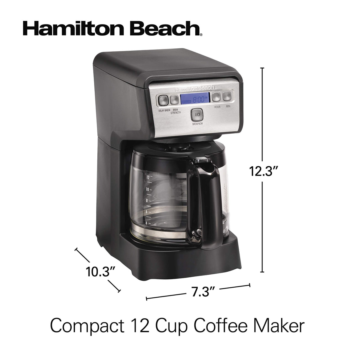 12 Cup Compact Programmable Drip Coffee Maker V66593