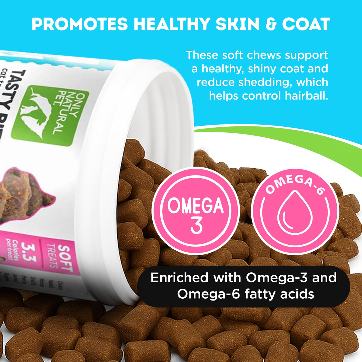 Chicken and Liver Flavor Soft Chews for Cats 60 Count X1721