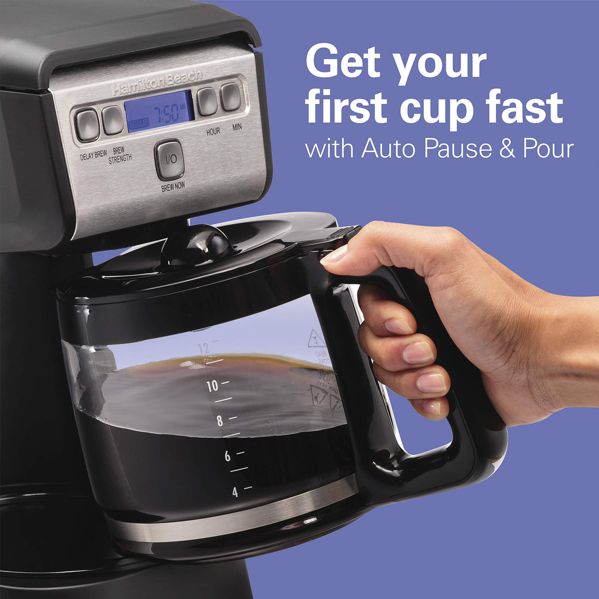 12 Cup Compact Programmable Drip Coffee Maker V66593