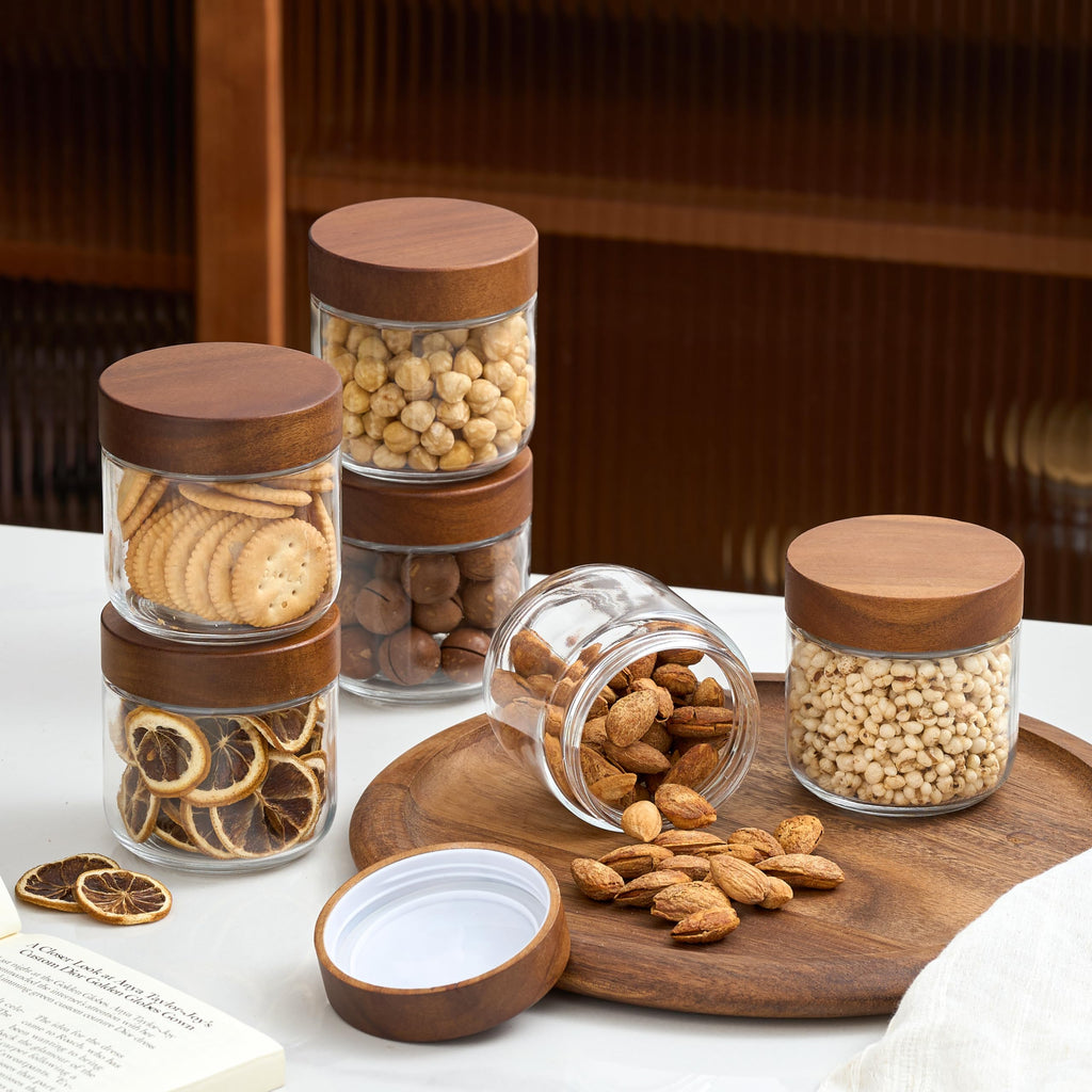 12 oz Glass Jars with Lids 6 Pack O494884