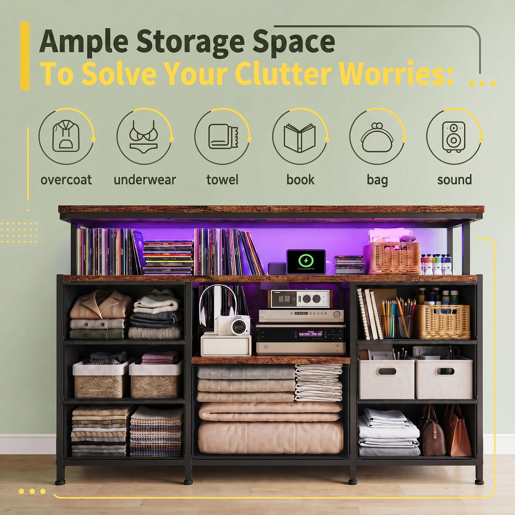 Dresser TV Stand with 7 Drawers A88779
