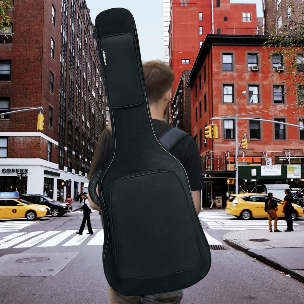 Black Acoustic Guitar Gig Bag with Adjustable Shoulder Strap G10329