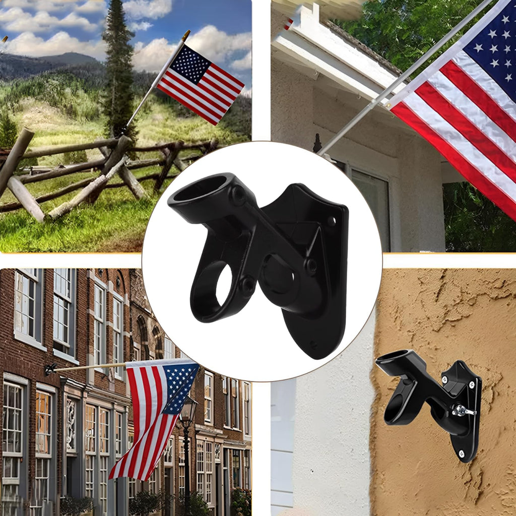 4 Pack Aluminum Flag Pole Holder Brackets 1 inch C579942