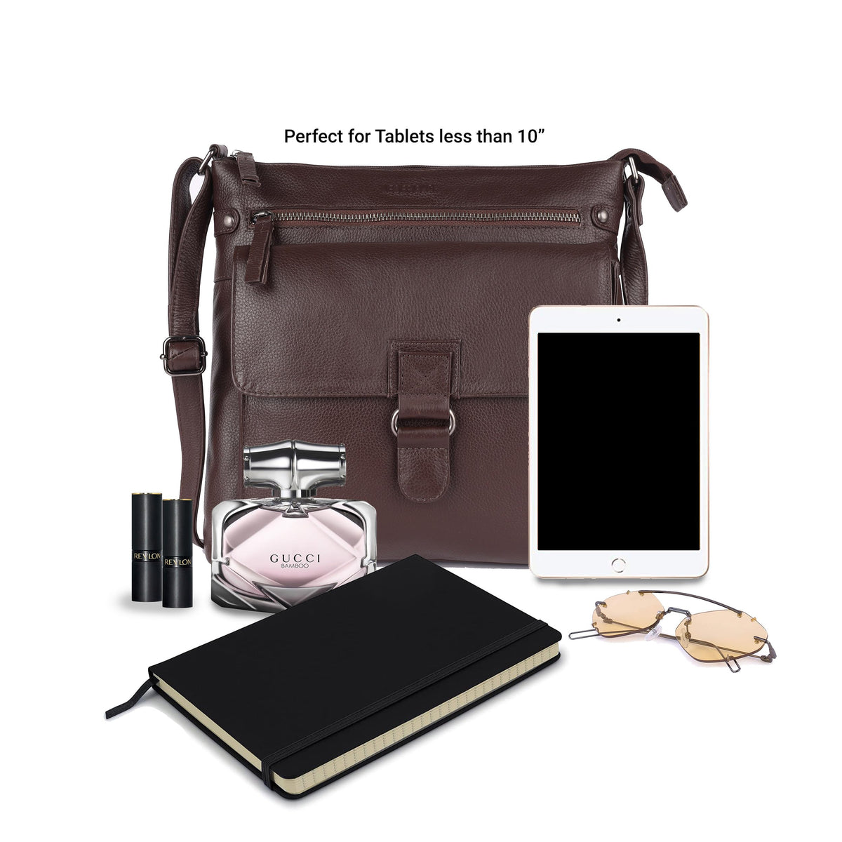 Large Soft Real Leather Womens Crossbody Handbags and Purses J527