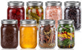 8-Pack 16 oz Glass Mason Jars with Lids T486921