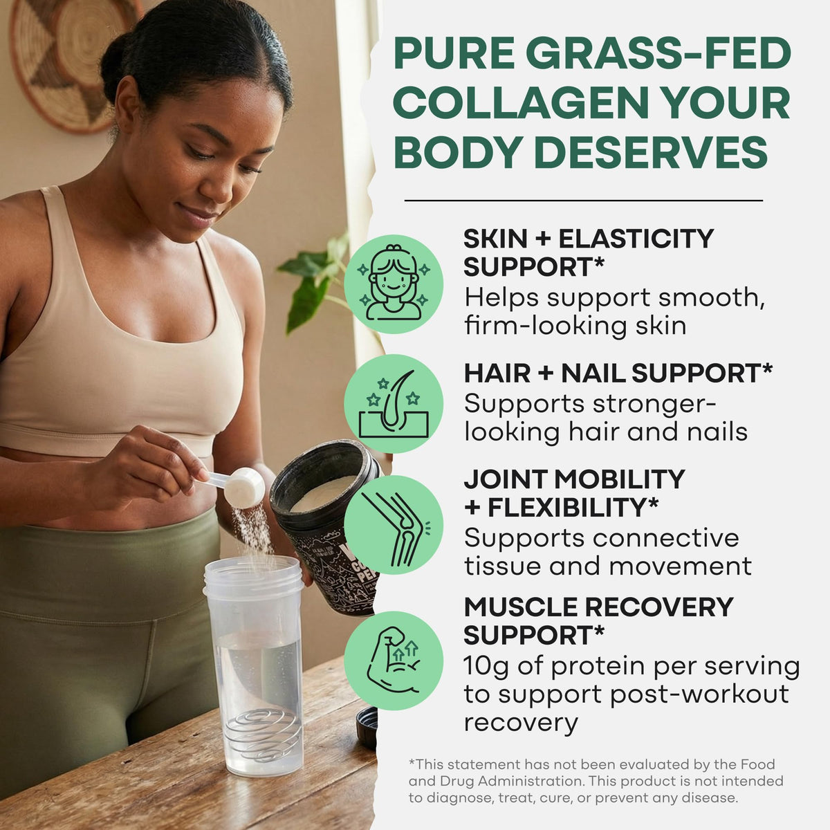 Collagen Peptides Powder Grass-Fed Hydrolyzed 16oz R645