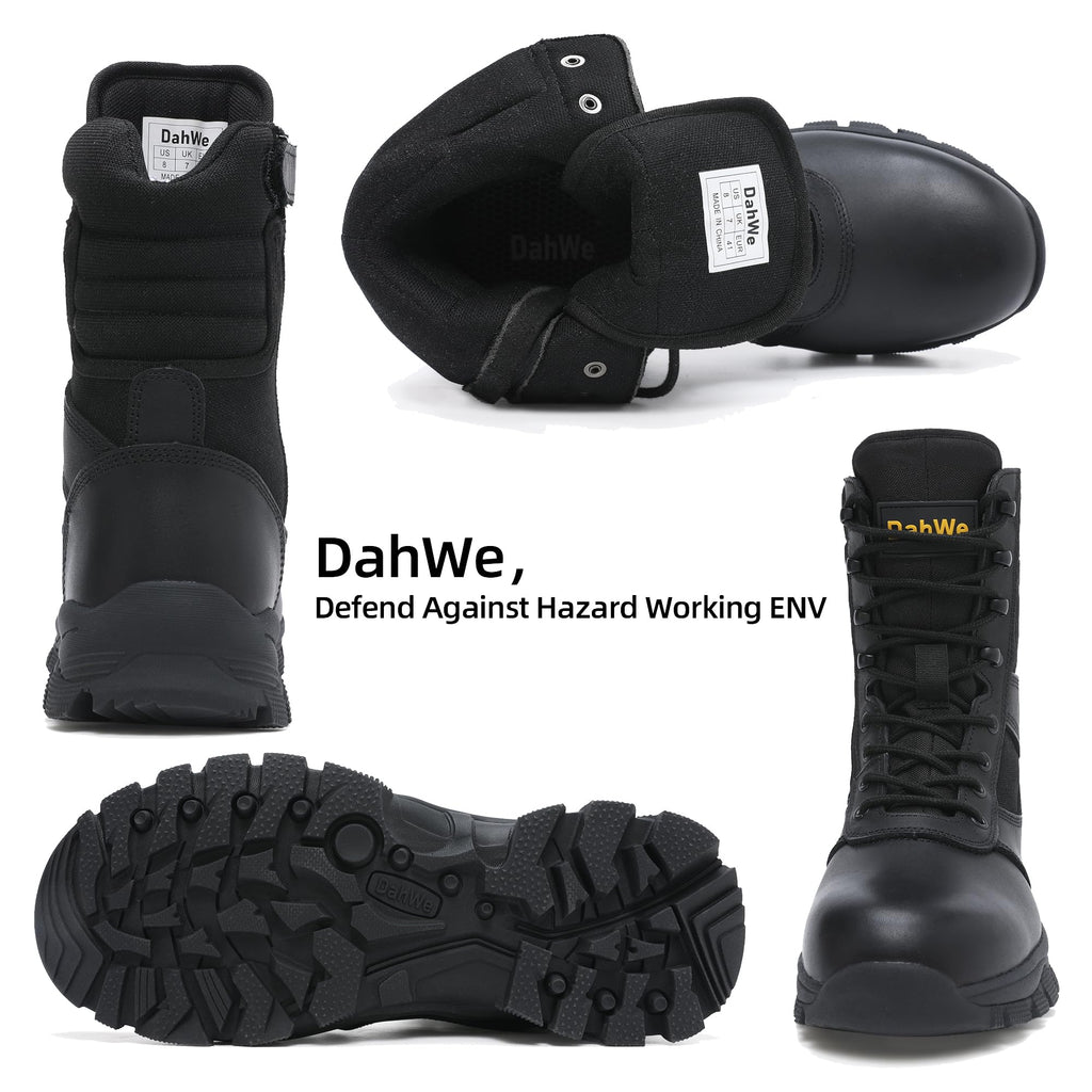 Tactical Boots Steel Toe Side Zipper 8 inches I196949