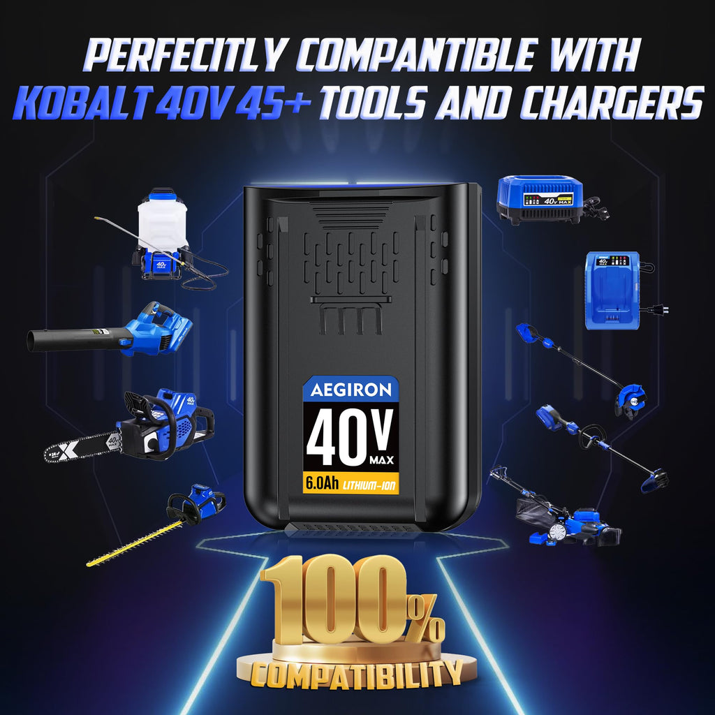 40V 6.0Ah Lithium-lon Replacement Battery Q4881