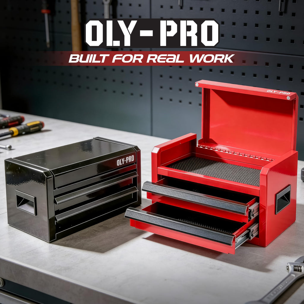 Black 2 Drawer Steel Tool Box Q864371
