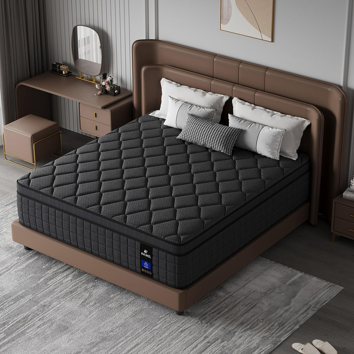10 Inch Queen Hybrid Memory Foam Mattress O6408