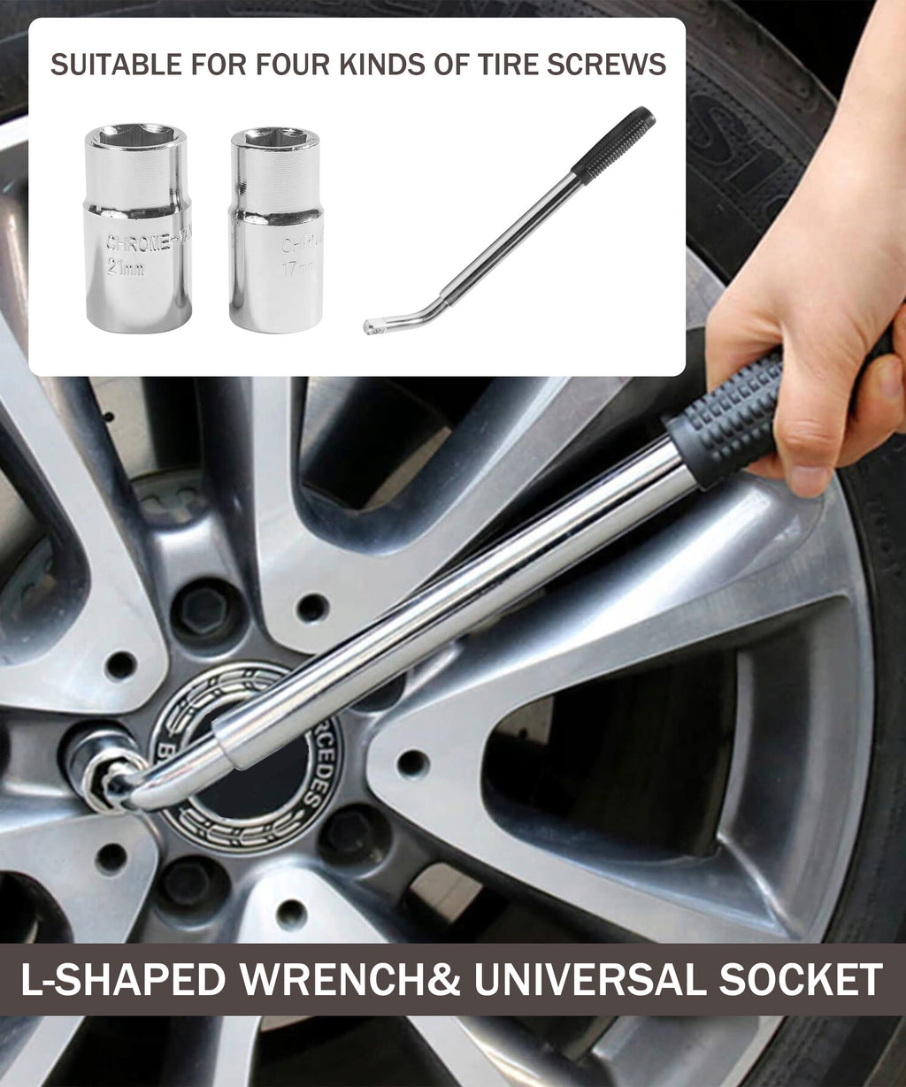 2 Ton Scissor Jack Lift with Lug Wrench V6512