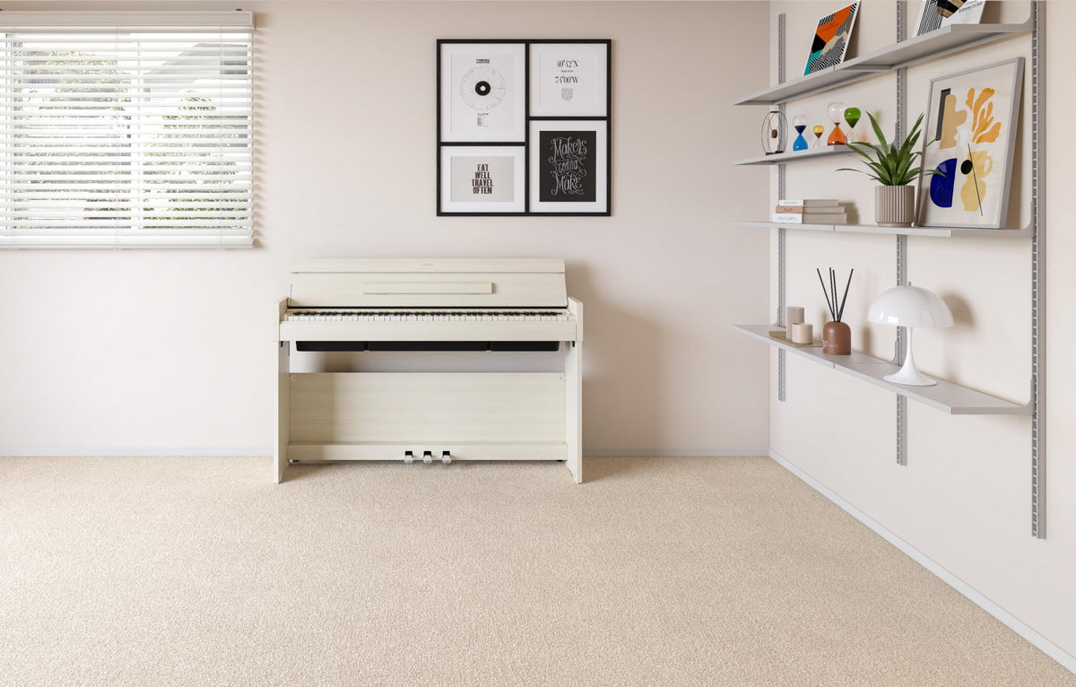 88-Key Weighted Digital Piano with 3-Pedal Unit in White Birch P35518