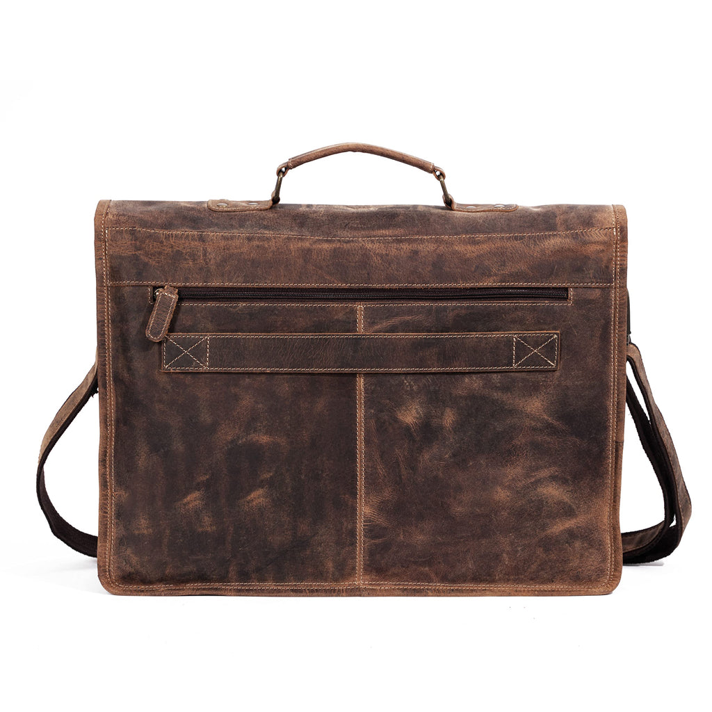 18 Inch Leather Laptop Messenger Bag U963