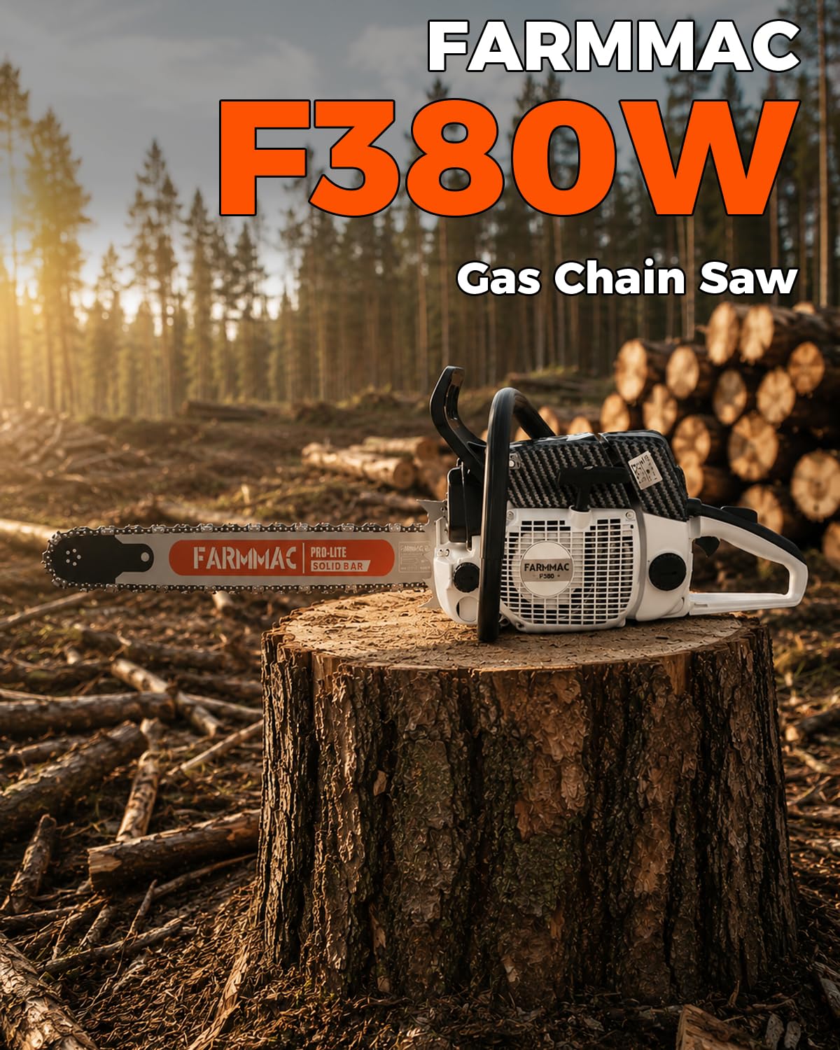 72cc 2-Cycle Gas Chainsaw with 24 Inch Bar X92667