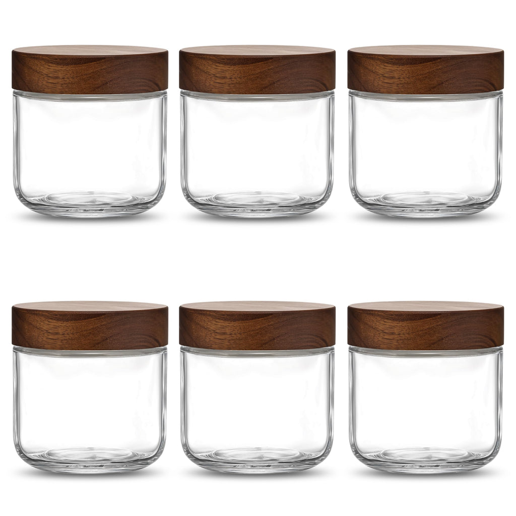 12 oz Glass Jars with Lids 6 Pack O494884