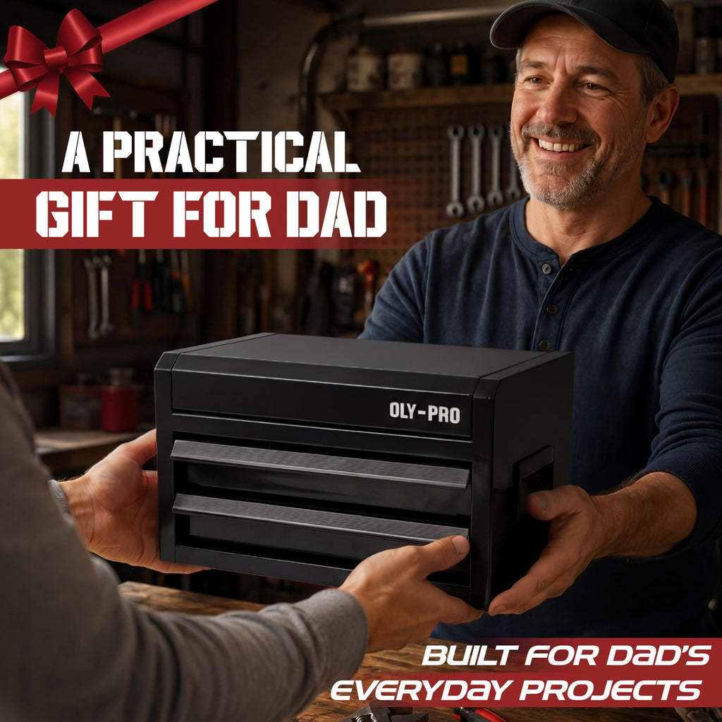 Black 2 Drawer Steel Tool Box Q864371