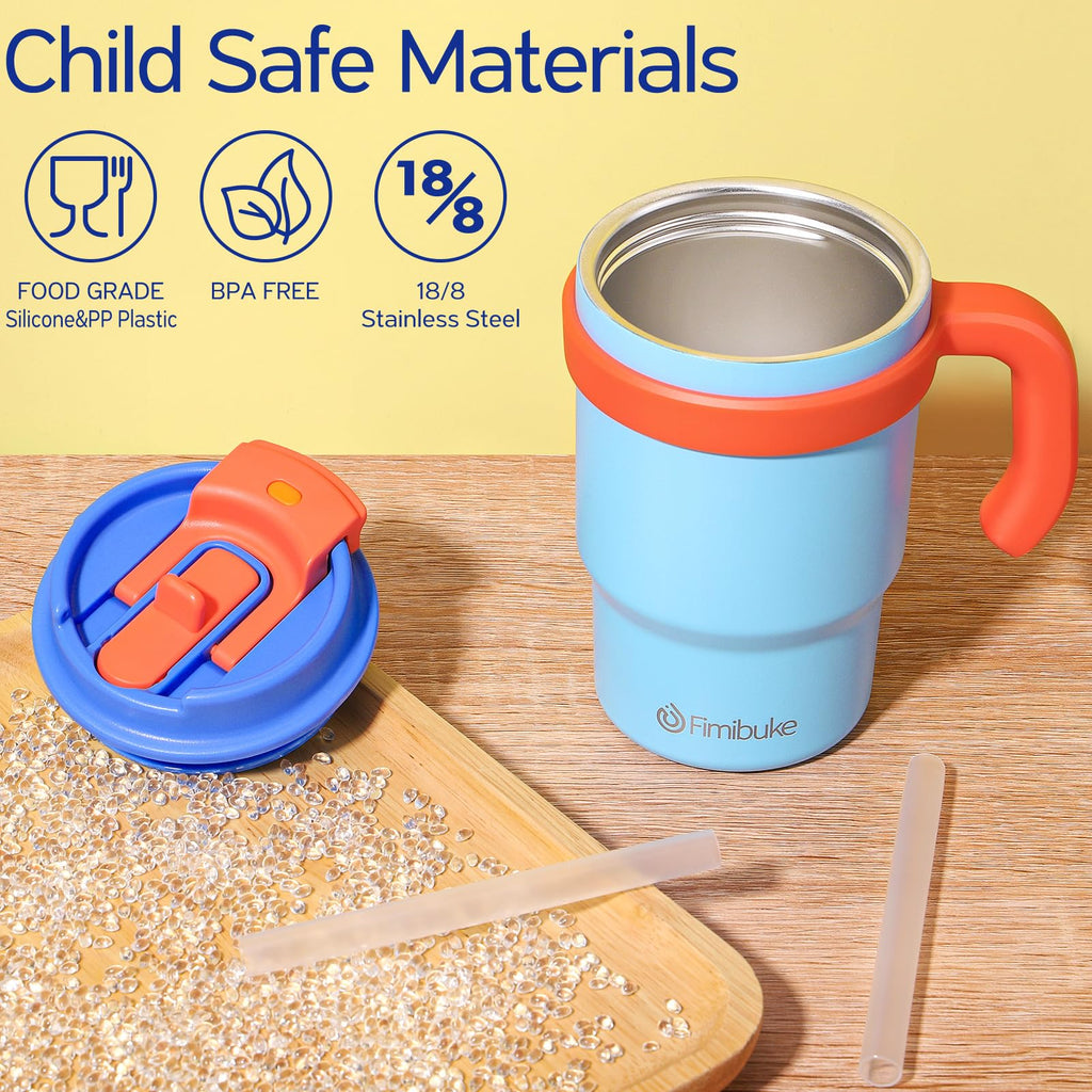 16oz Kids Insulated Tumbler with Handle, 2 Pack W532