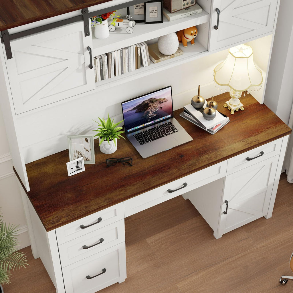 67" H Executive Desk with File Drawer V21775