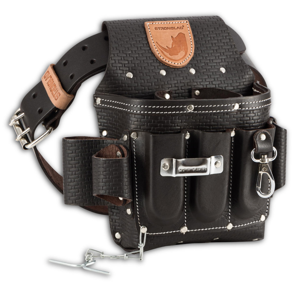 Heavy Duty 13-Pocket Top Grain Leather Tool Belt O2952