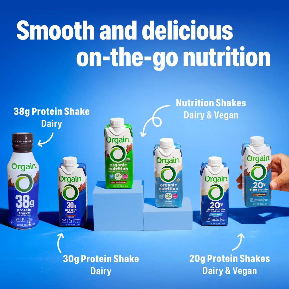 Chocolate 20g Vegan Protein Shake 11 oz 12pk D91093