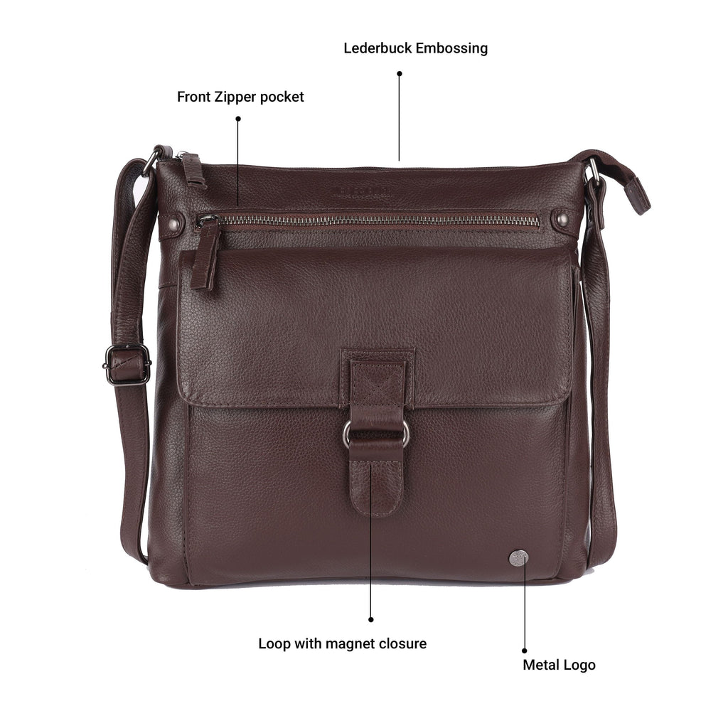 Large Soft Real Leather Womens Crossbody Handbags and Purses J527