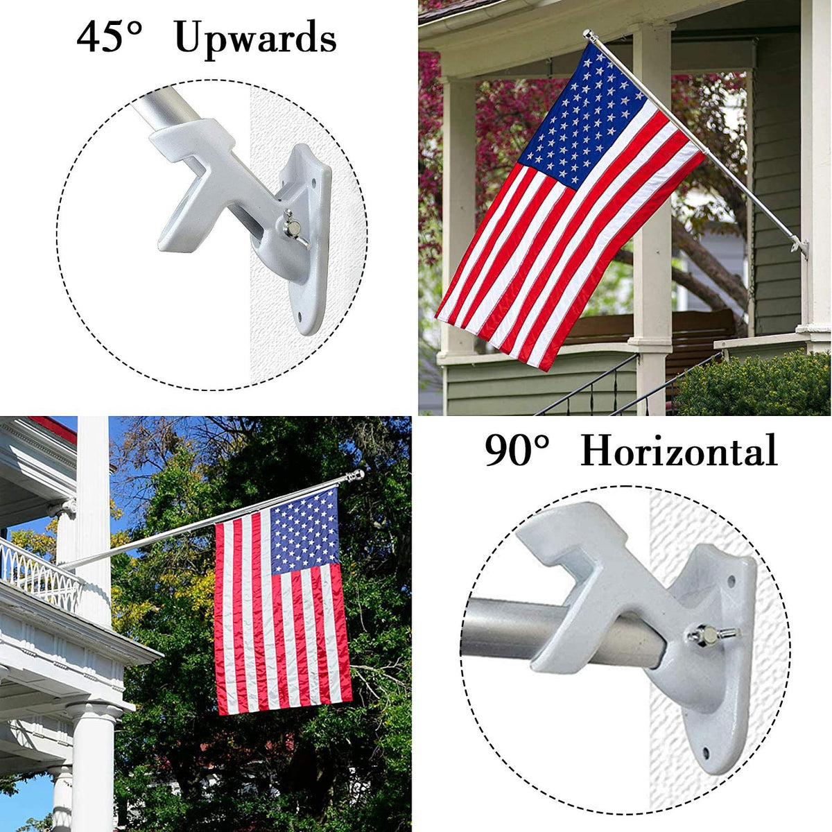 Heavy Duty Aluminum Flag Pole Holder V889103