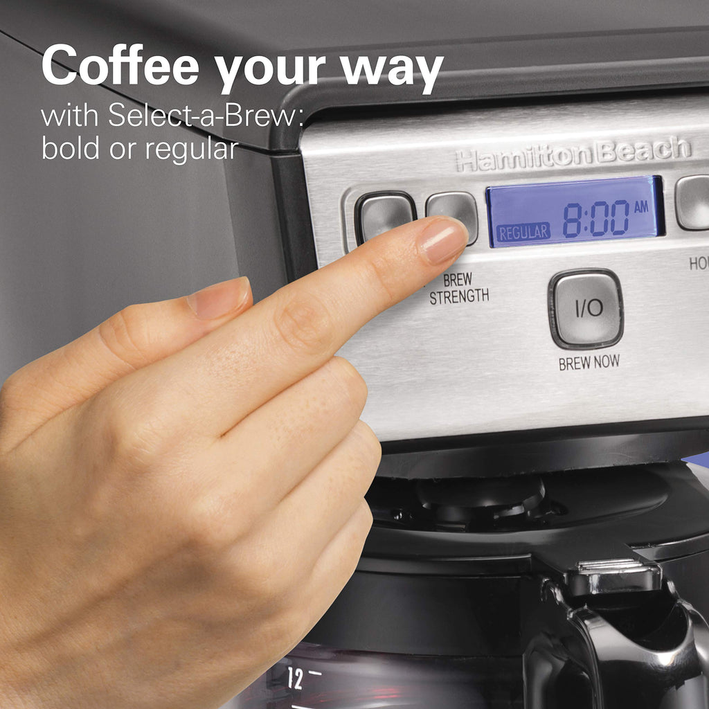 12 Cup Compact Programmable Drip Coffee Maker V66593