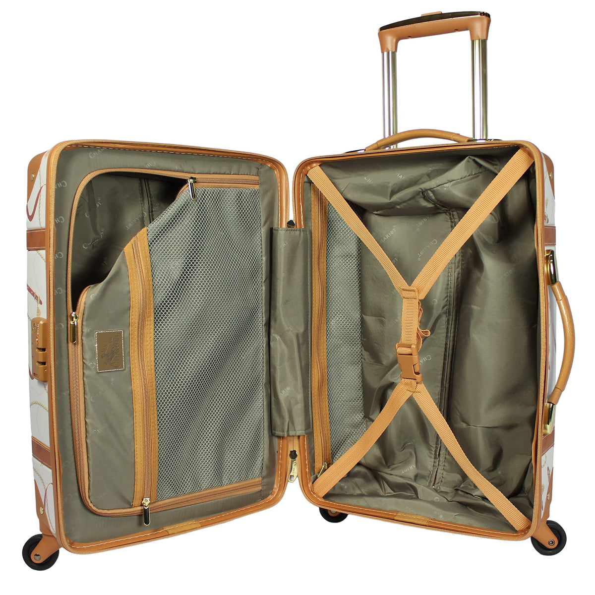Vintage 20-Inch Hardside Carry-On Spinner Luggage J159