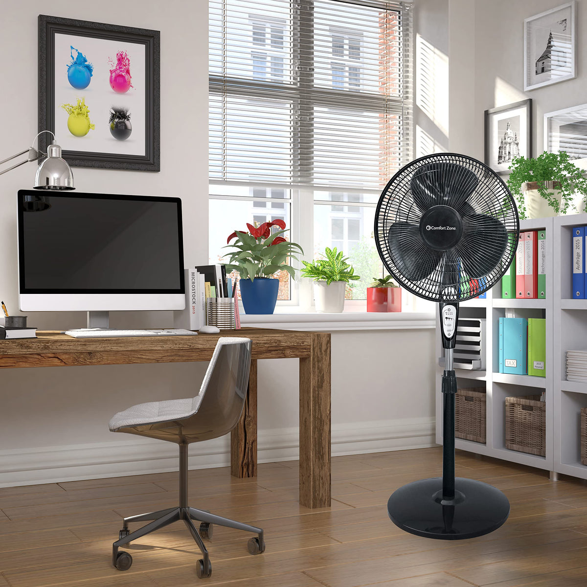 18 inch 3 Speed Oscillating Pedestal Fan with Remote Control V961590