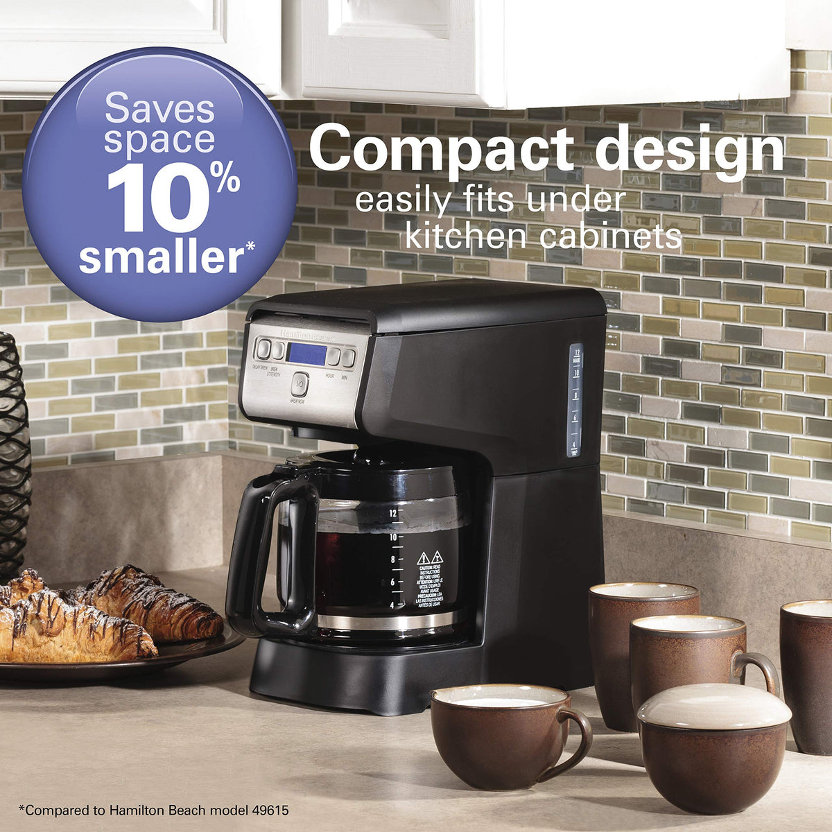 12 Cup Compact Programmable Drip Coffee Maker V66593