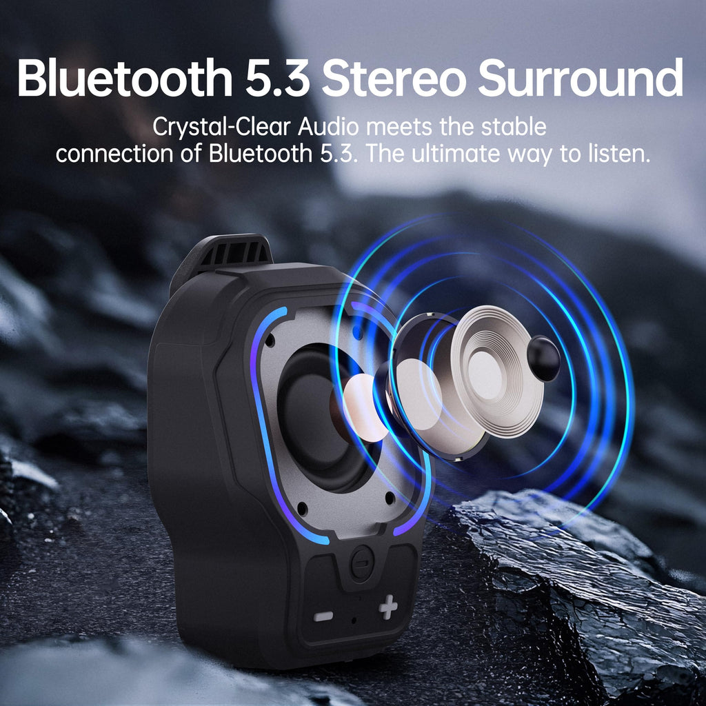 Black Magnetic Clip-on Portable Bluetooth Speaker K5453