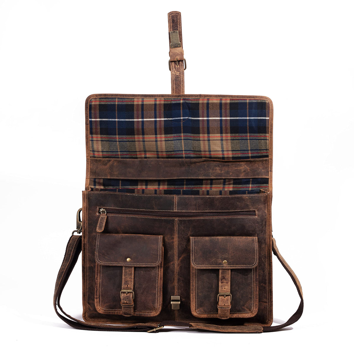 18 Inch Leather Laptop Messenger Bag U963